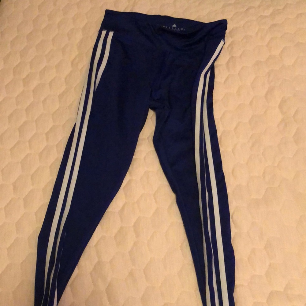 Navy blue adidas leggings
